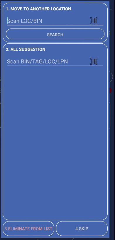 Load & Move Options Menu