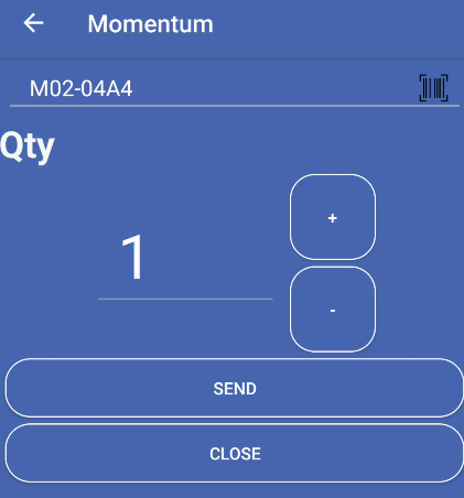 momentum bin