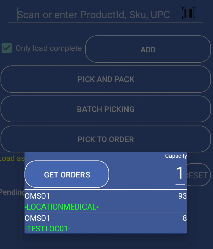 product distribution picking