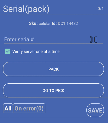 serial Number tracking